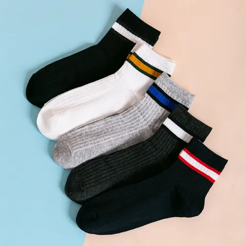 Men Socks Cotton Crew Color - Temu