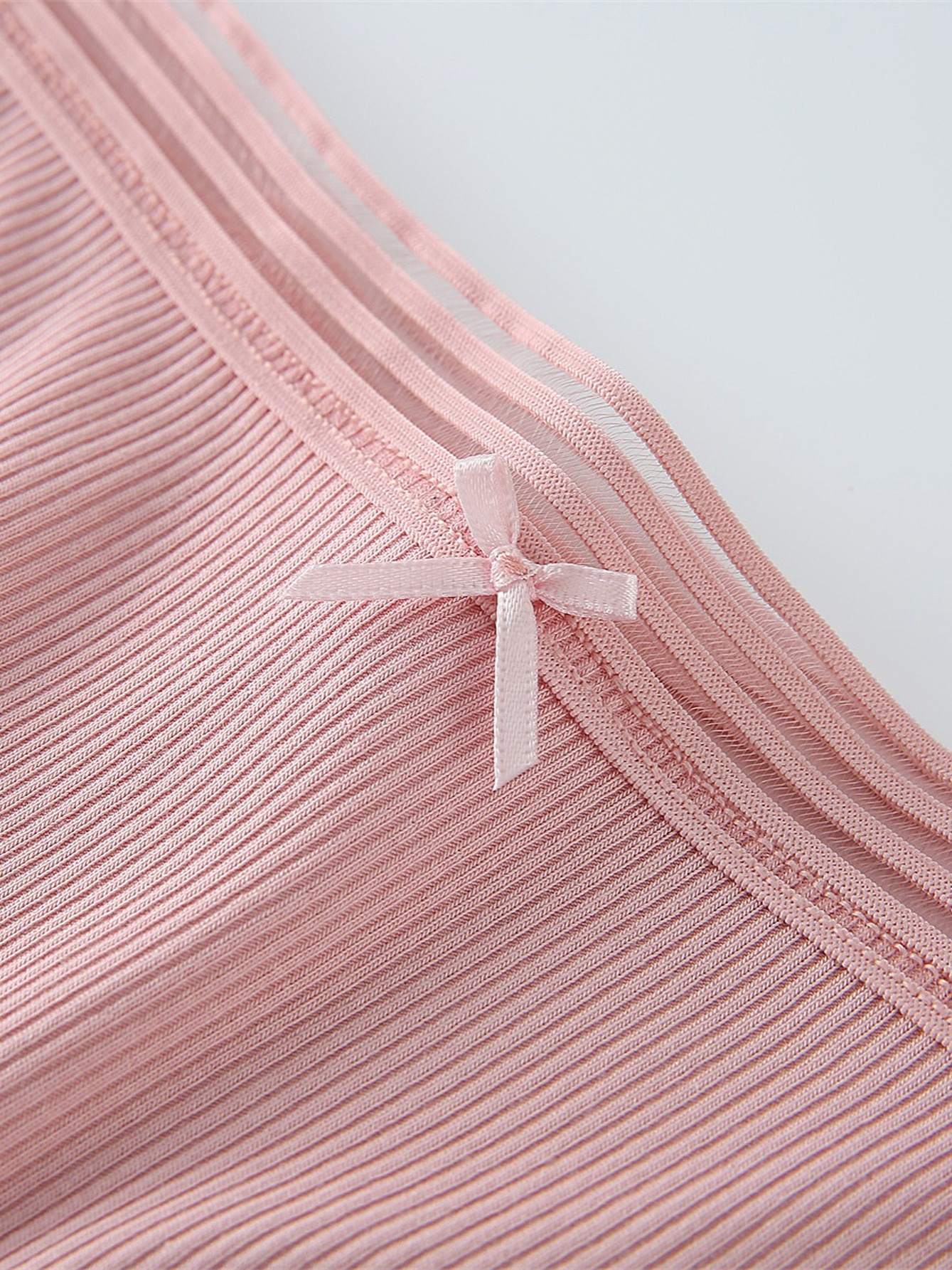 Cute Bow Tie Bikini Briefs, Midrise Stretchy Cotton Bikini Panties