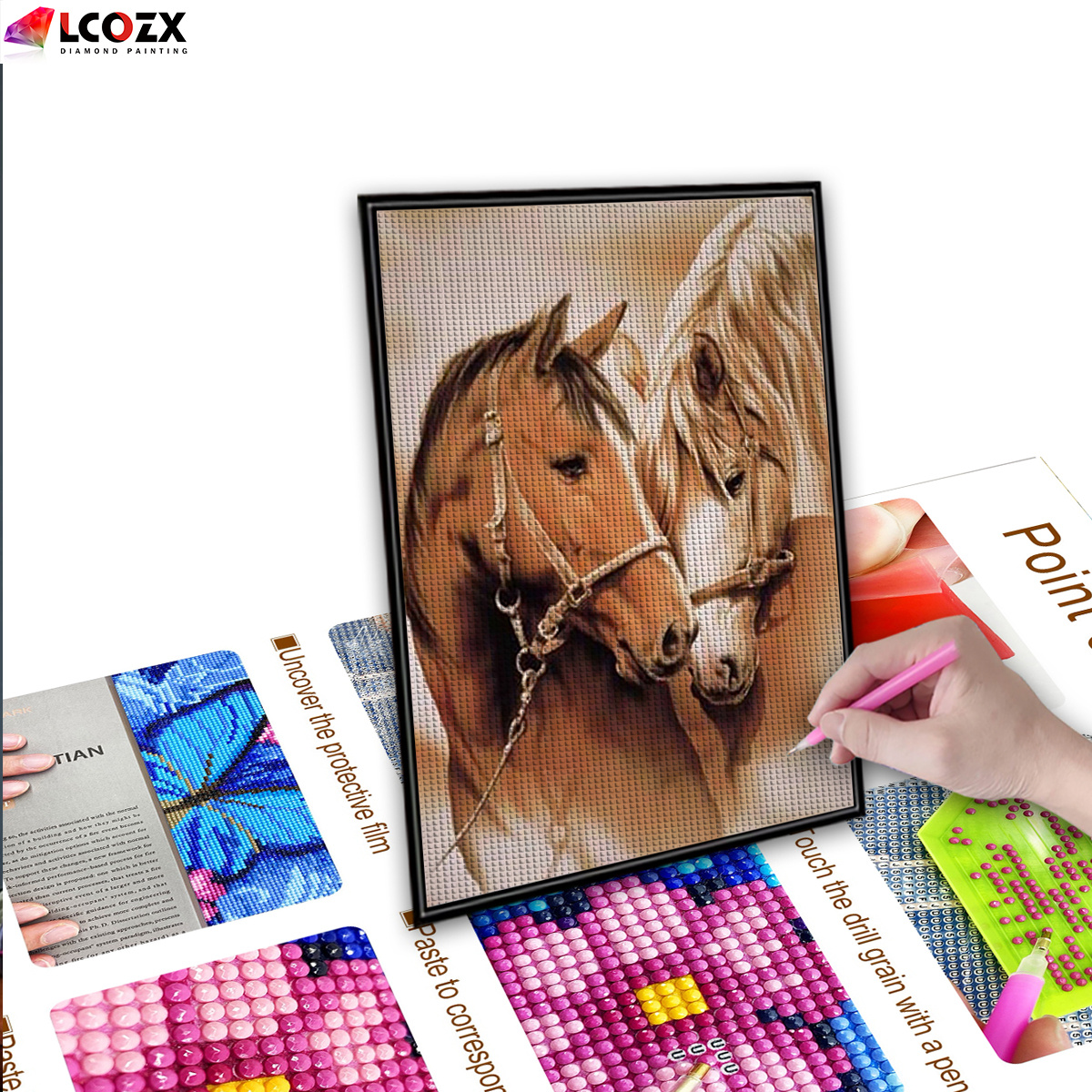 Diamond Painting - Horses Couple