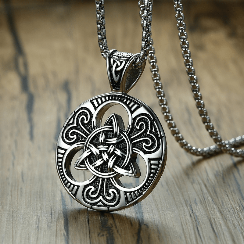 Men's Arda Celtic Cross Necklace - CladdaghRings.com