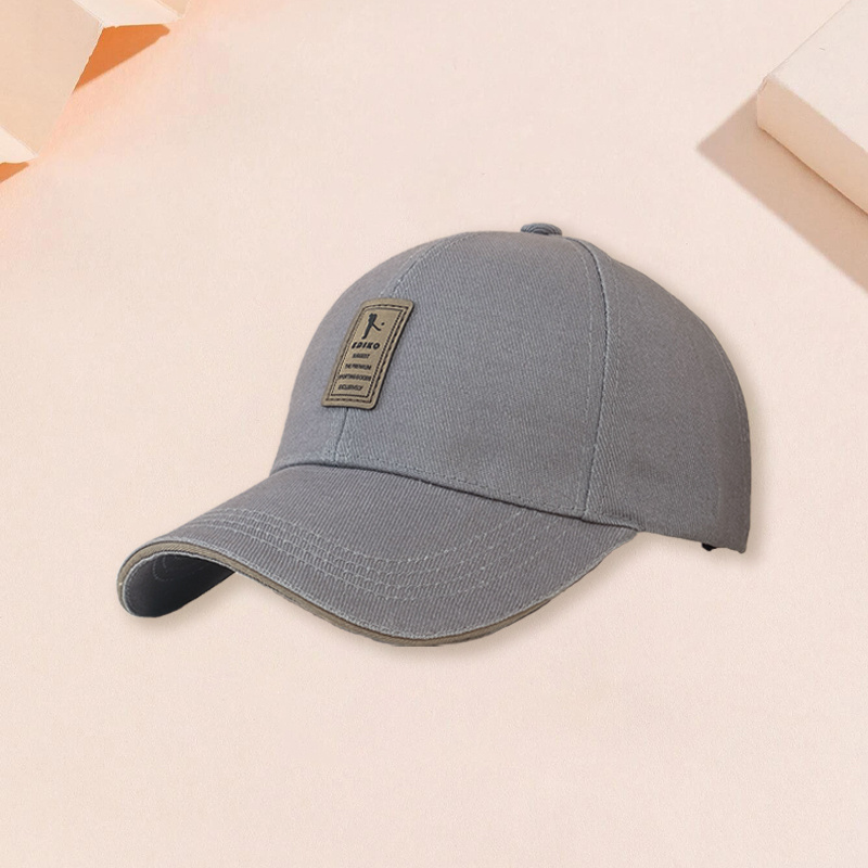 Men's Leather Label Baseball Cap
