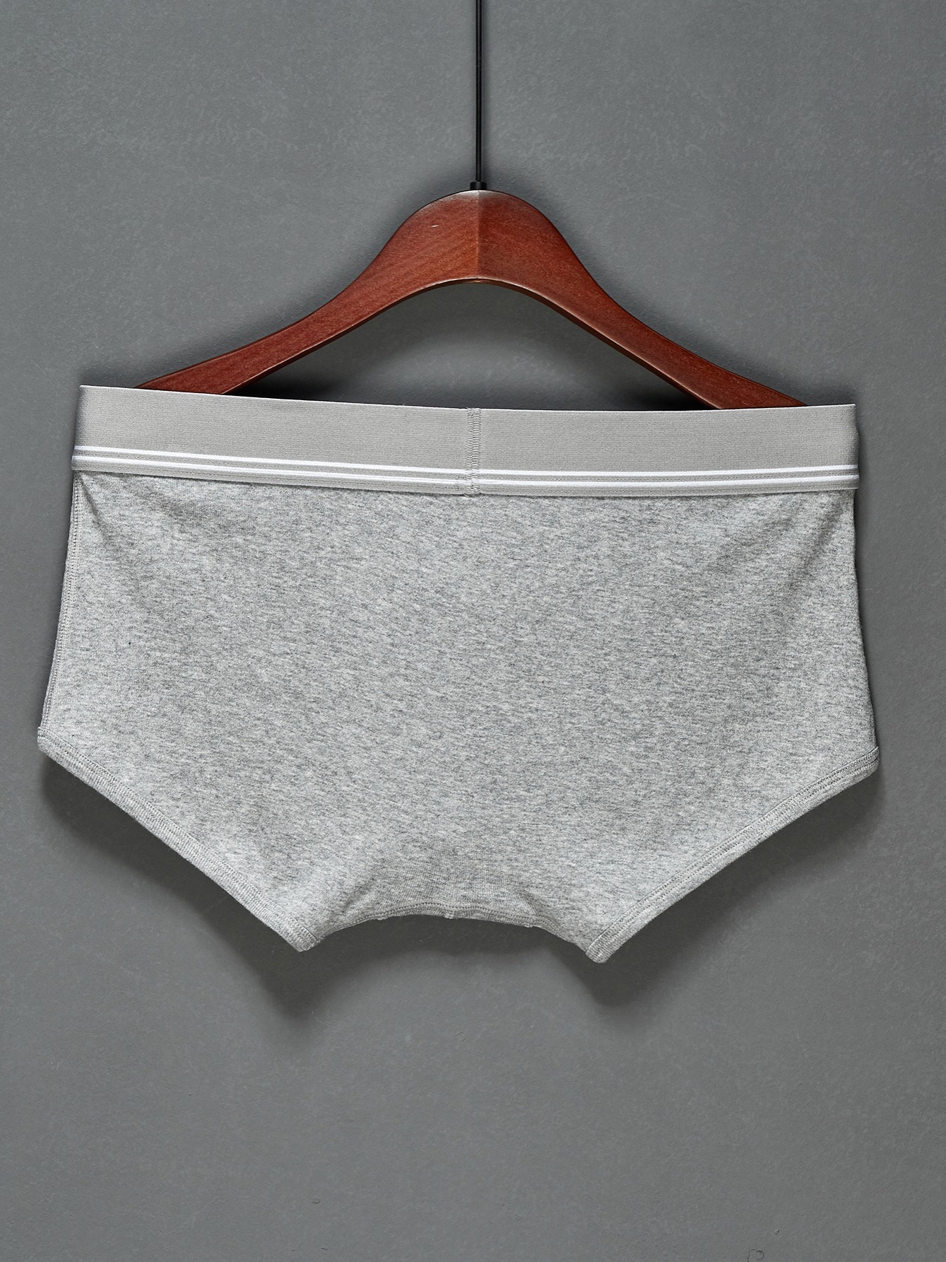 Men's Solid Cotton Boxer Briefs - Temu