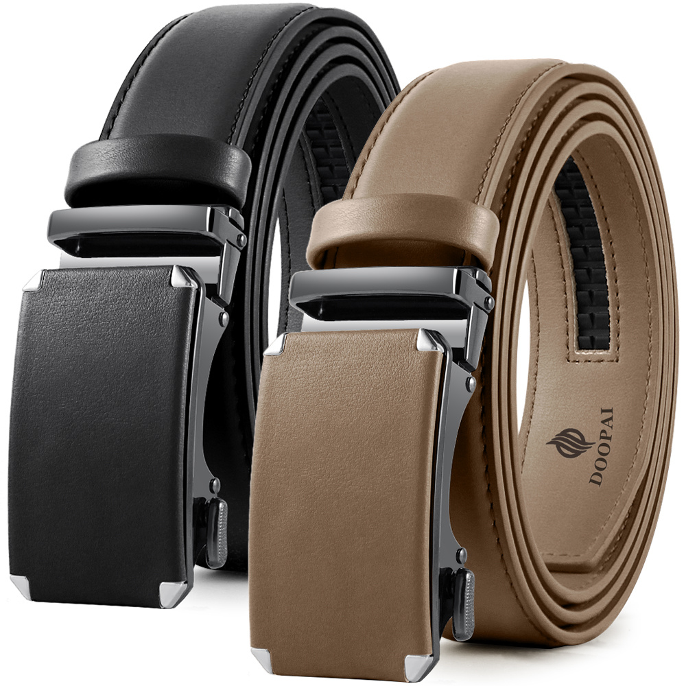 Belt Men Ratchet Belt Dress Adjustable 4 45 Cm Leath - Jewelry &  Accessories - Temu Canada