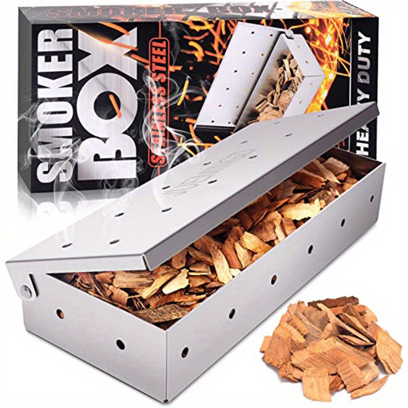 Smoker Box Top Meat Smokers Box In Barbecue Grilling - Temu