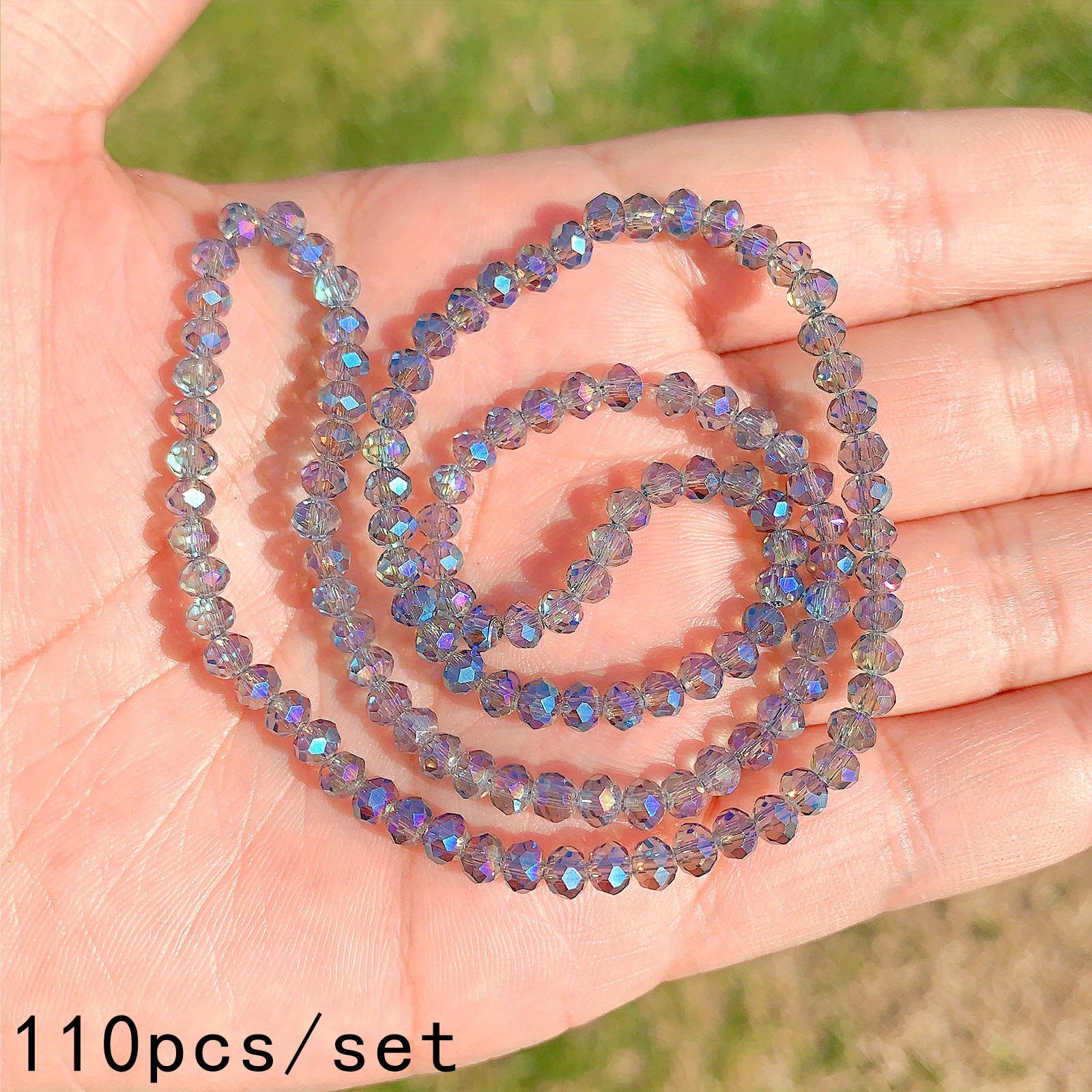 3/4/6/8mm Faceted Purple Plated Austria Crystal Glass Beads Loose Rondelle  Wheel Beads String For Bracelet Necklace DIY Jewelry Making Accessories