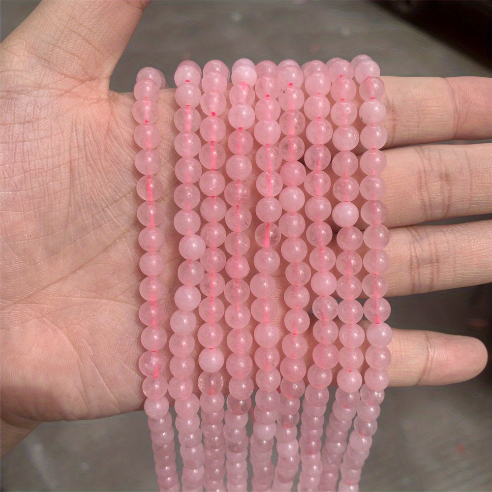 Pulsera de cuarzo rosa Pulsera de cuentas redondas AAA de 4 mm, 6 mm, 8 mm,  10 mm, pulsera curativa de piedras preciosas de cuarzo rosa Pulsera de  cristal de cuarzo rosa -  México