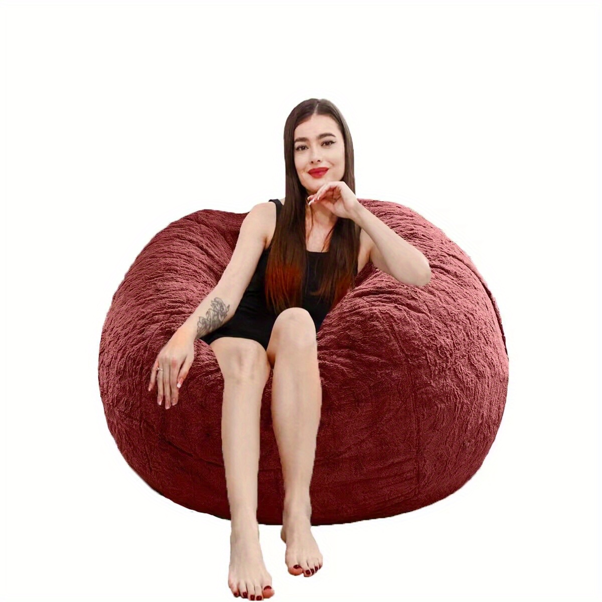 Giant Bean Bag Chair Living Rooms  Giant Bean Bag Chair Filling - 7-foot Bean  Bag - Aliexpress