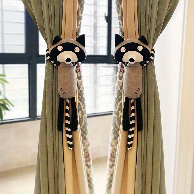 MeButy Ferma Tende con Calamita 2Pcs Jungle Forest Animali Tenda Tieback  Ganci Tie Back Accessori per La Decorazione della Stanza dei Bambini  Cinghie