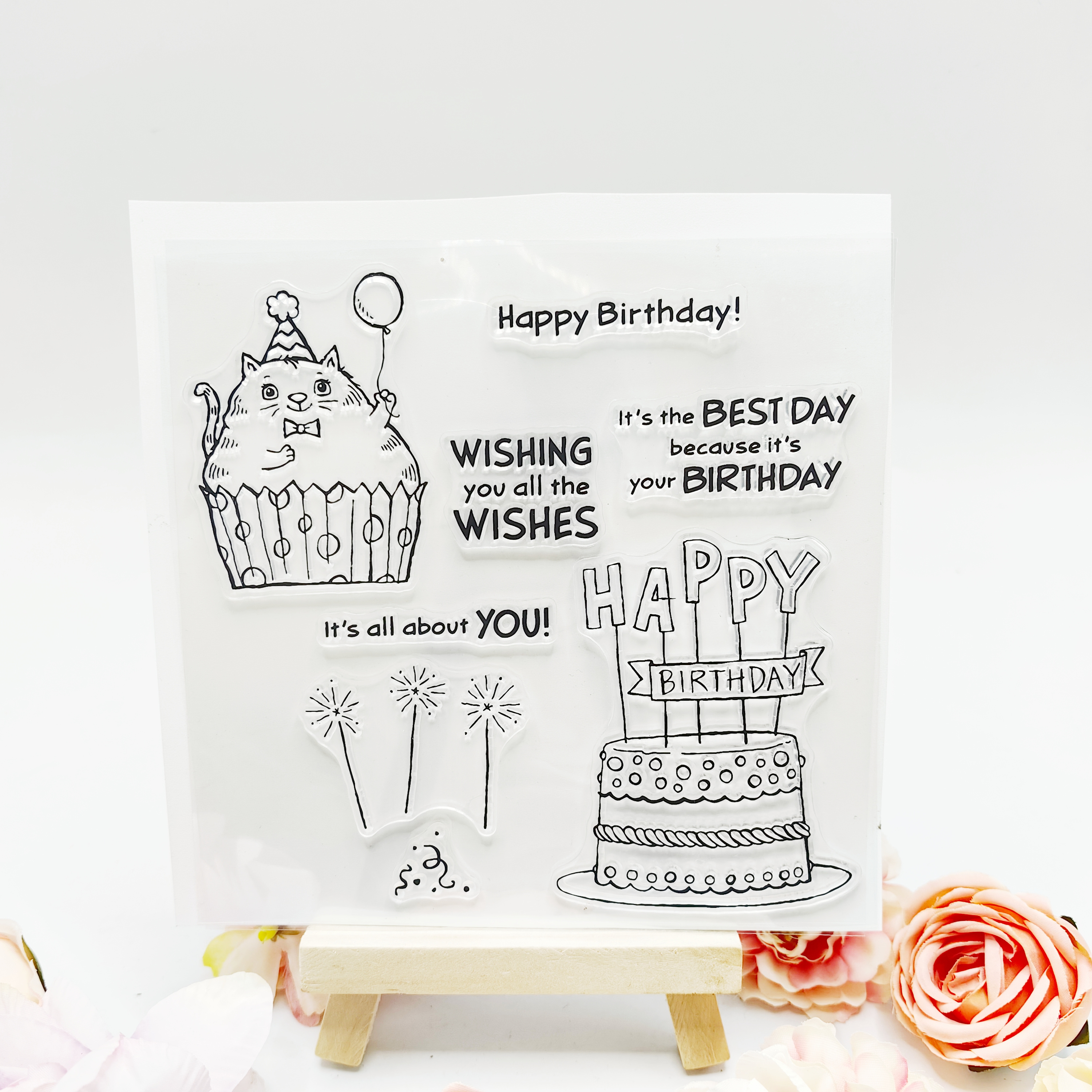 1pc Happy Birthday Seal Stamp DIY For Gifts, Silicone Transparent Birthday  Gift For Girlfriend Boyfriend Friend Kids, For Holiday Card Making