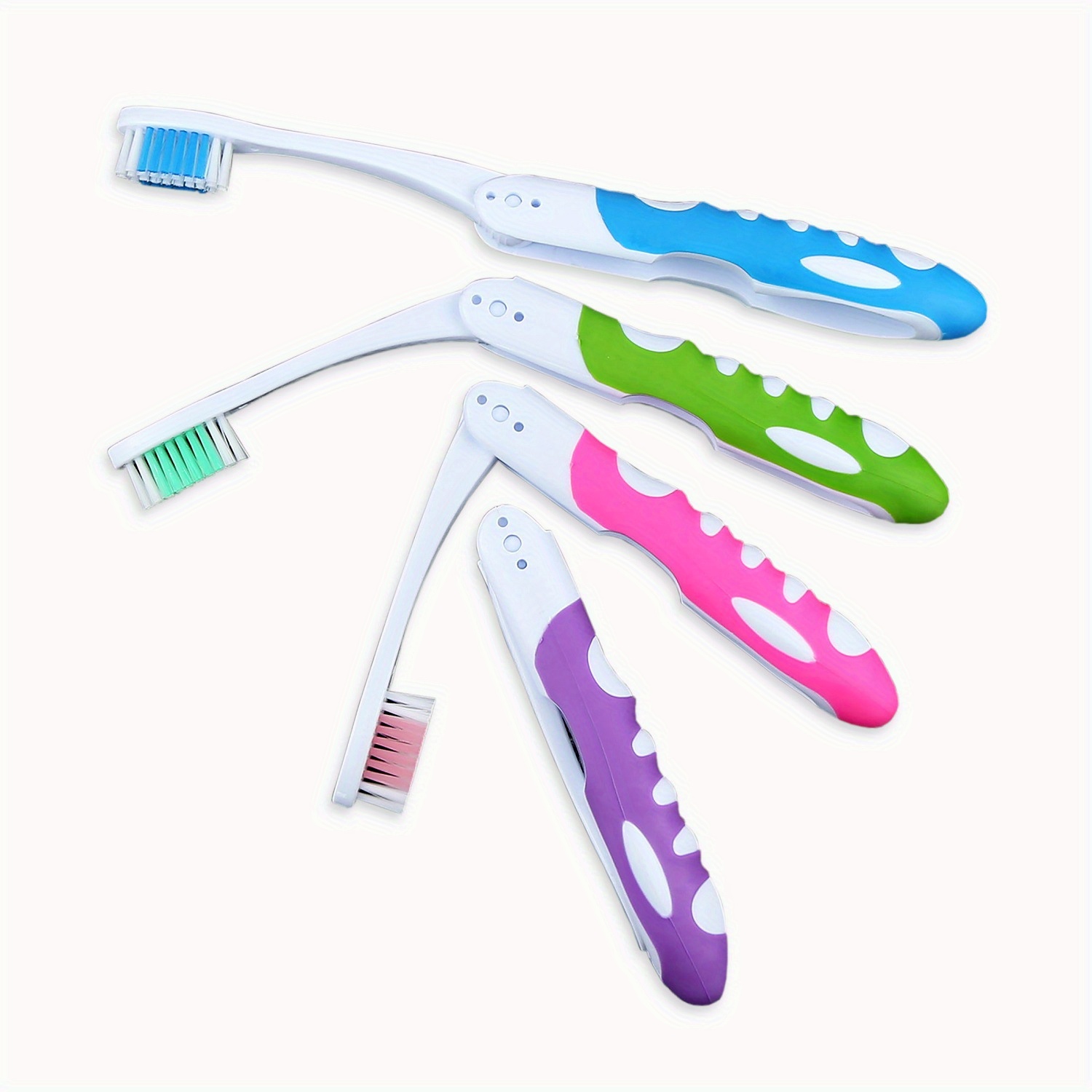 Cepillo de dientes de viaje plegable a granel con caja de cepillo de  dientes, cepillo de dientes suave potable tamaño de viaje, cepillo de  dientes