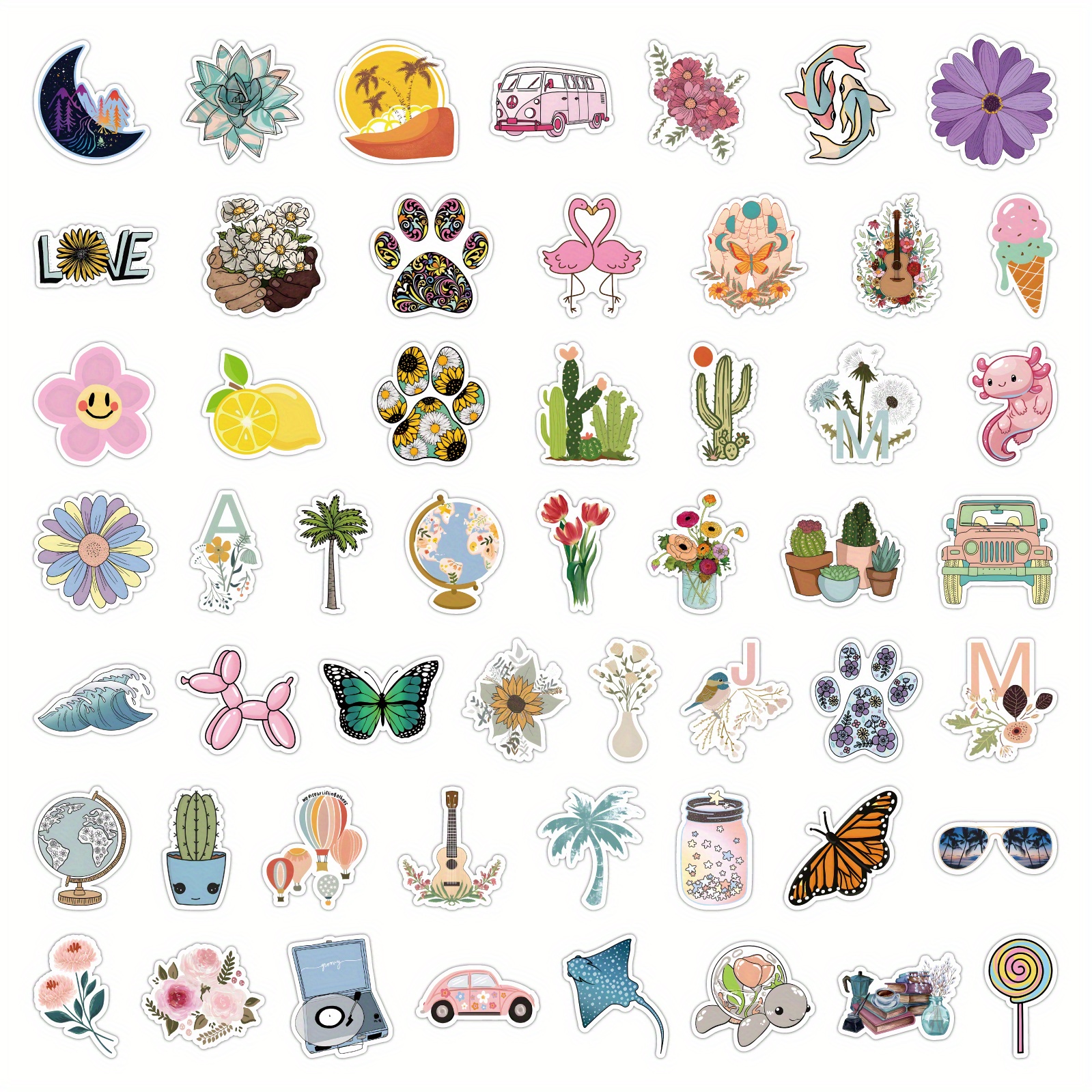  200 PCS Cute Animal Stickers Waterproof Stickers for Colorful  Animal Vinyl Cute Aesthetic Stickers for Water Bottle Laptop Phone  Skateboard Stickers for Teens Girls Kids : Toys & Games