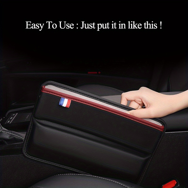 Autositz-Spaltaufbewahrungsbox Leder-Autositz-Spaltspalt-Aufbewahrungsbox  für universelle Autositz-Organizer-Karten-Telefonschlüsselhalter
