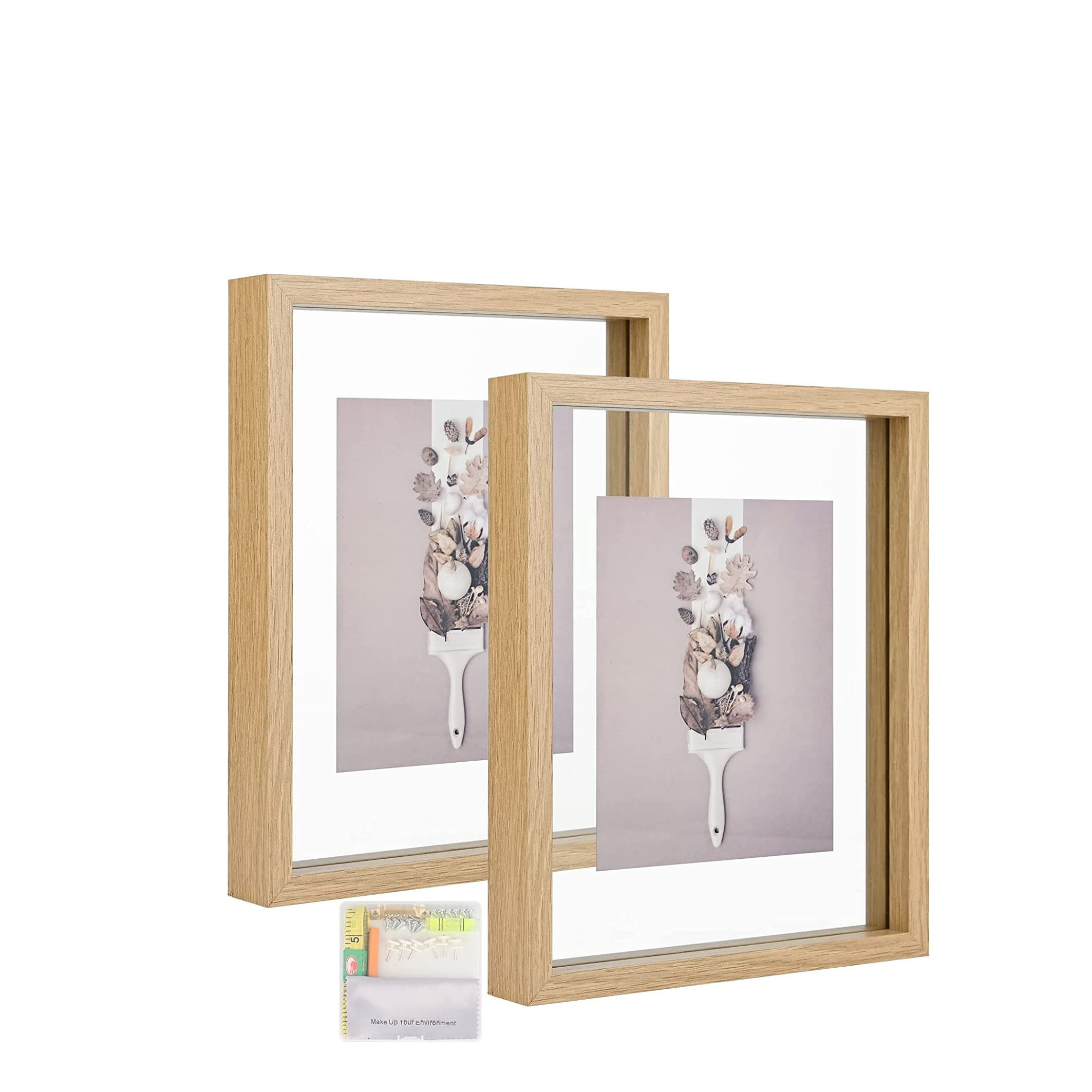 Picture Frames Set Rustic White Collage Picture Frames Wood - Temu