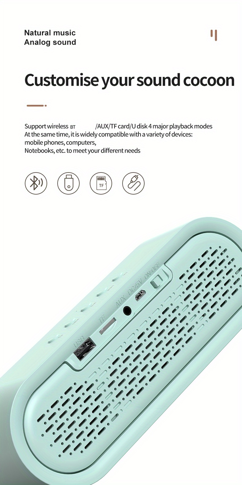 Retro Wireless BT Speaker - Lifestyle