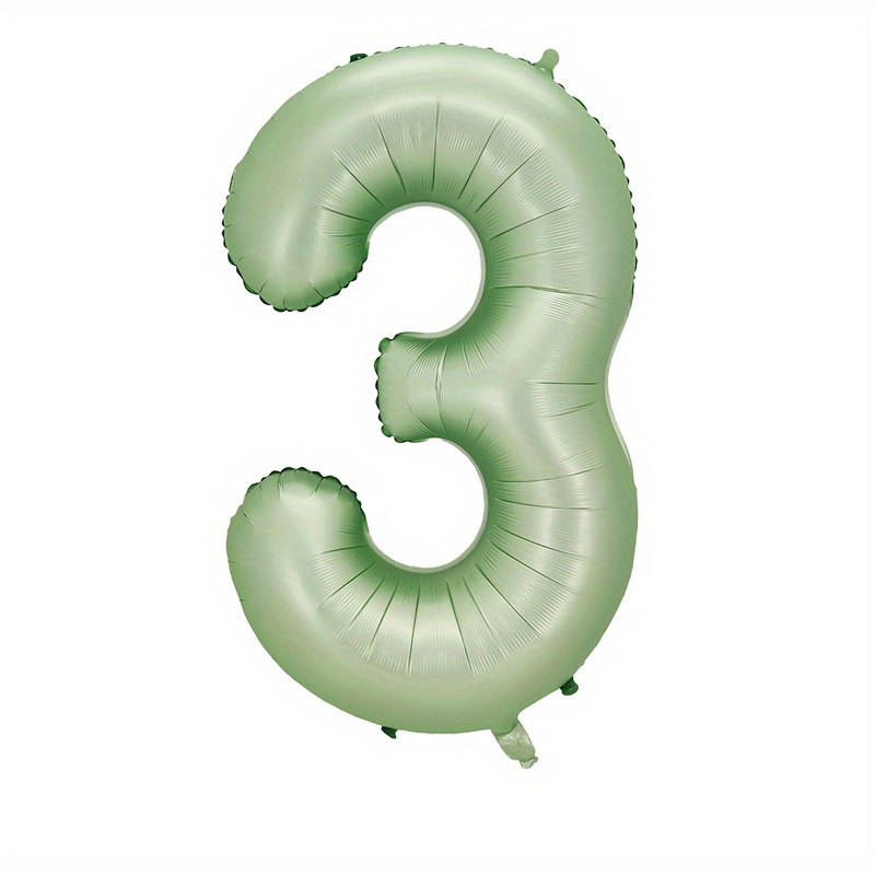 Large Olive Green Number Balloons Perfect For Birthday Parties