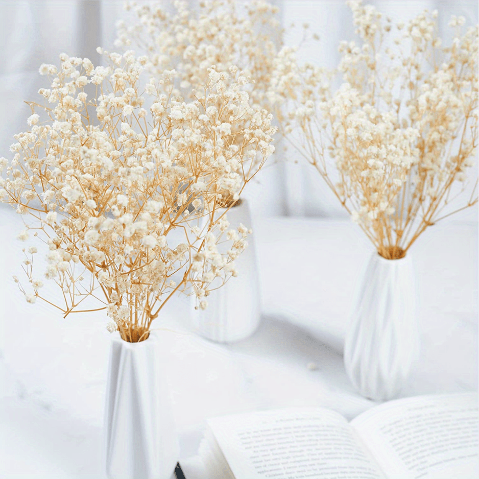 Decorative Flowers Wreaths Dried Flowers Babys Breath Bouquet Ivory White  Flowers Natural Gypsophila Branches For Home Decor Wedding Table Decor Vase  230313 From Kong08, $9.67