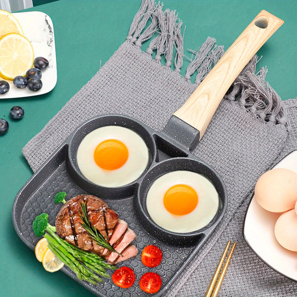 Frying Pan, Aluminum Medical Stone Fried Egg Pan, 2 / 4 Cups Sectional  Pancake Pan, For Gas Stove Top And Induction Cooker, Kitchen Utensils,  Kitchen Gadgets, Kitchen Accessories, Home Kitchen Items - Temu