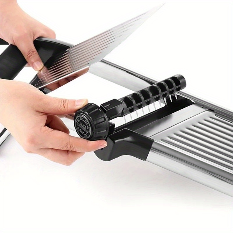 Stainless Steel Vegetable Slicer With 5 Blades Adjustable - Temu