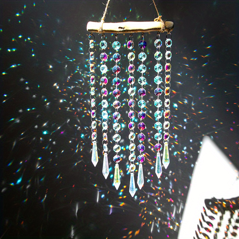 Chandelier Wind Chimes Crystal Suncatcher Window Hanging Sun