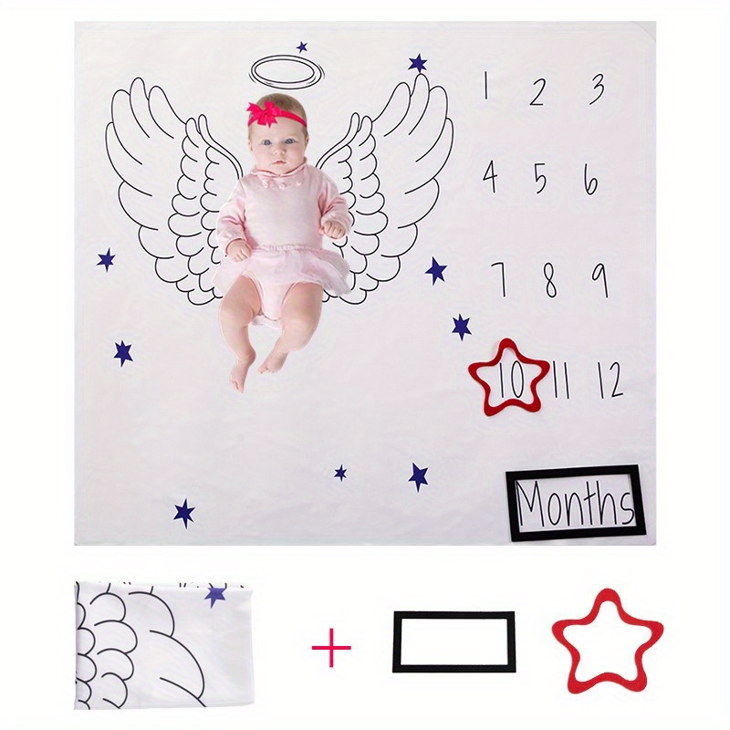 1  photography blanket monthly   days baby photo background cloth creative month photography props blanket details 2