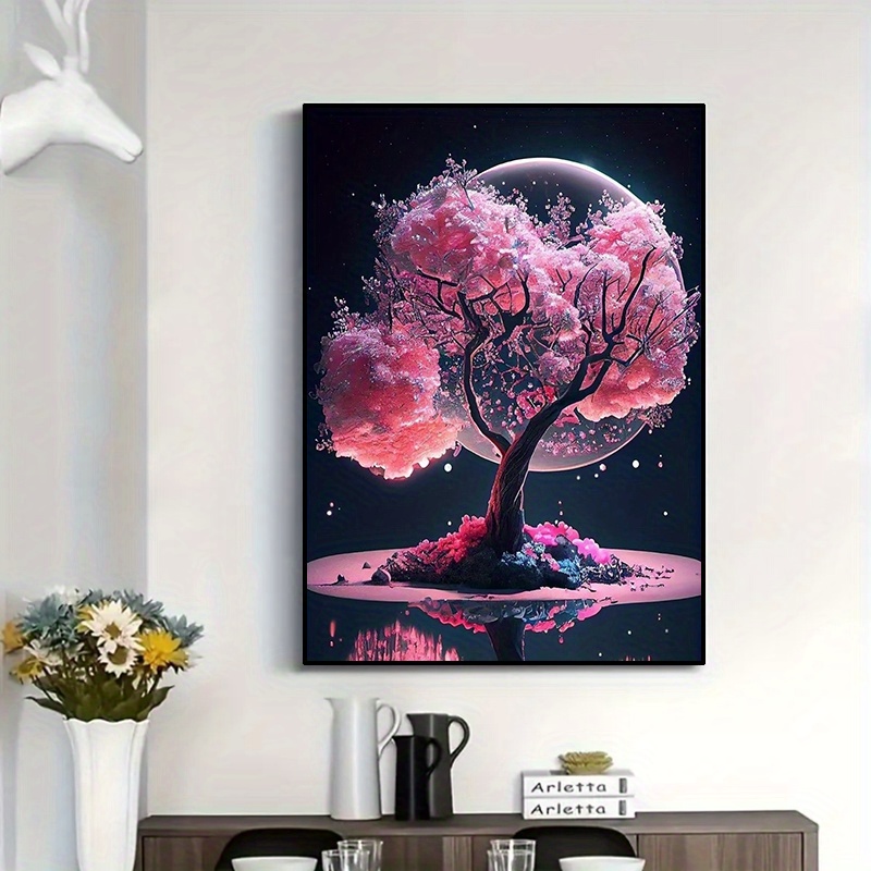 5d Artificial Diamond Painting Set With Dreamy Scenery - Temu