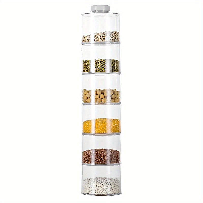 Refillable Stackable Spice Jars For Camping, Rv, And Outdoor Cooking -  Tower Shape Condiment Jars For Traveling - Bbq Kitchen Accessories - Temu