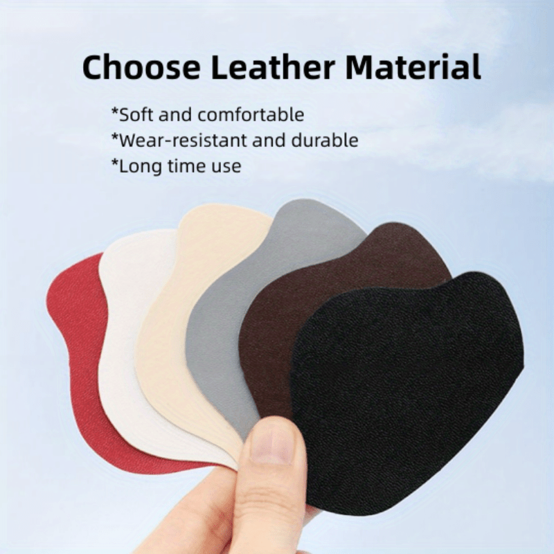 4pcs Heel Wear-resistant Hole Lining Repair Subsidy, Self-Adhesive Microfiber Sneaker Heel Repair Shoe Stickers, Drop-Resistant Self-Adhesive Heel Stickers, High Heel Lining Wear-Resistant Anti-Scratch Stickers