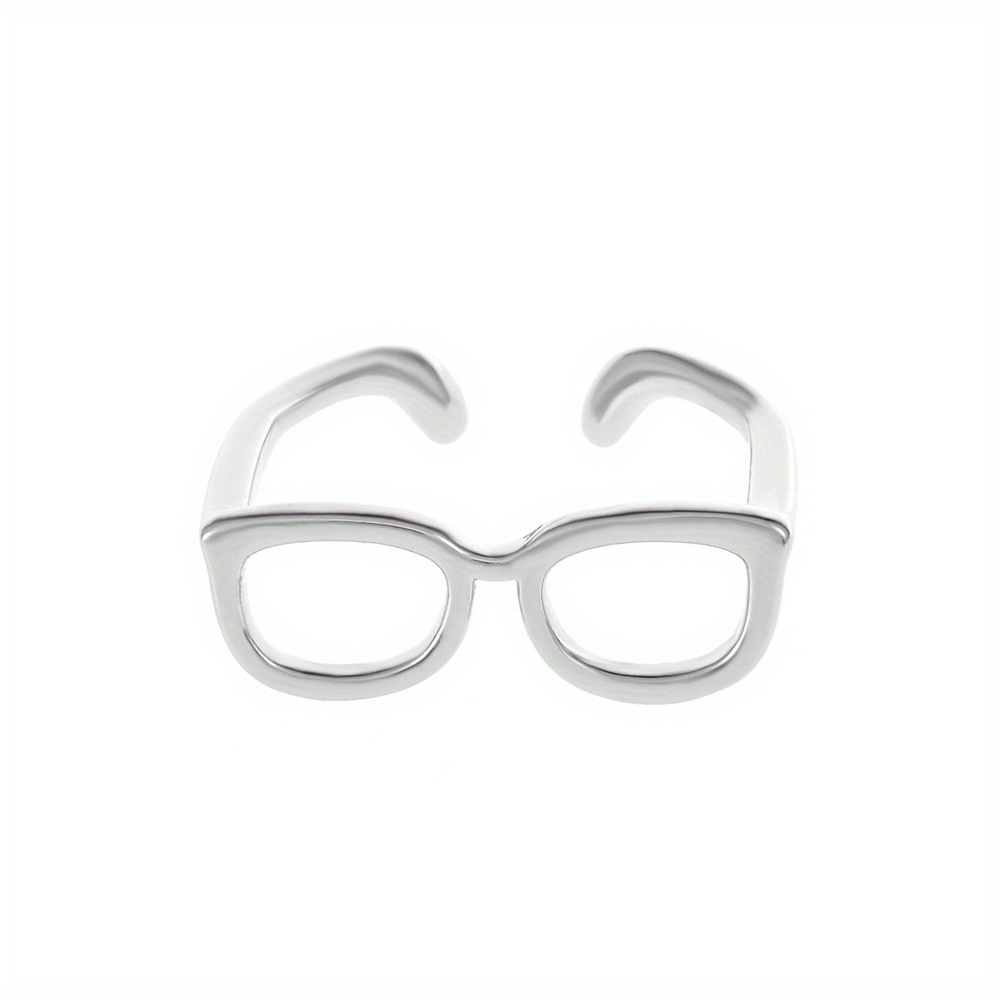 Adjustable Glass Ring 14k Plated Couple Ring
