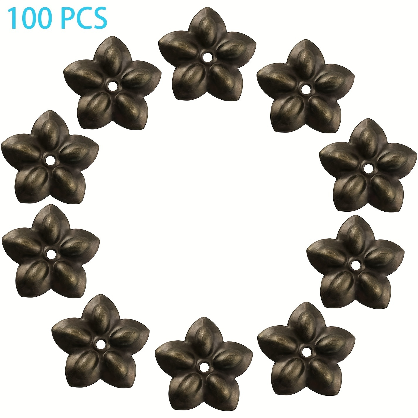 50pcs Upholstery Nail: Decorative Flower Tacks For Furniture, Jewelry Gift  Box, Woodwork & More!