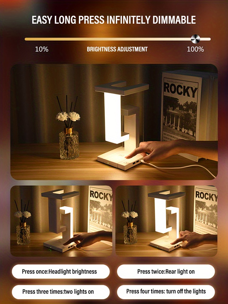 Mobile Phone Wireless Charging Power Desk Lamp