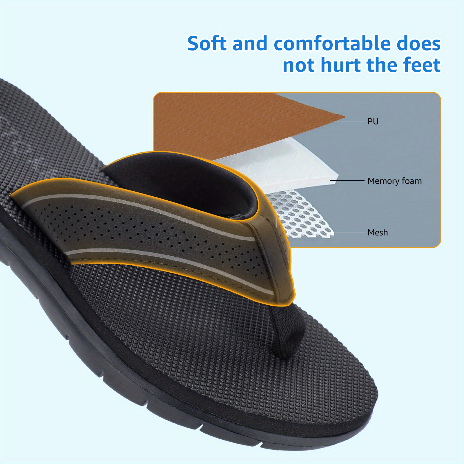 stq youngsterss flip flops non slip comfortable eva beach sandals with black strap ideal for summer activities Product details 4