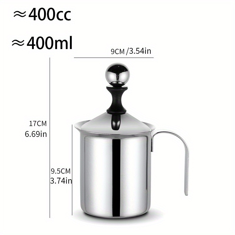 Manual Milk Frother Foam Maker Stainless Steel Thickened - Temu