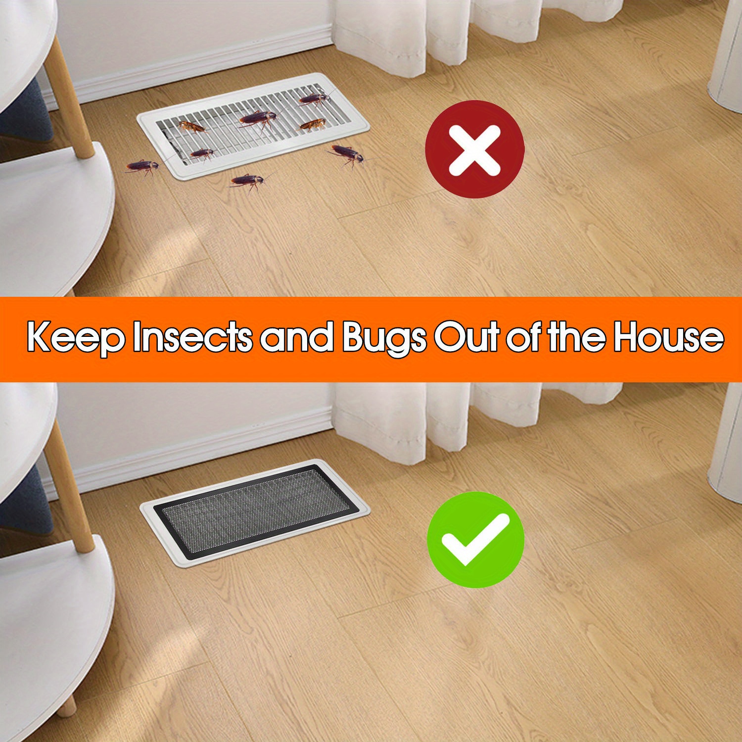 Floor Register Vent Cover Sticky Vent Mesh Covers Air Vent Temu