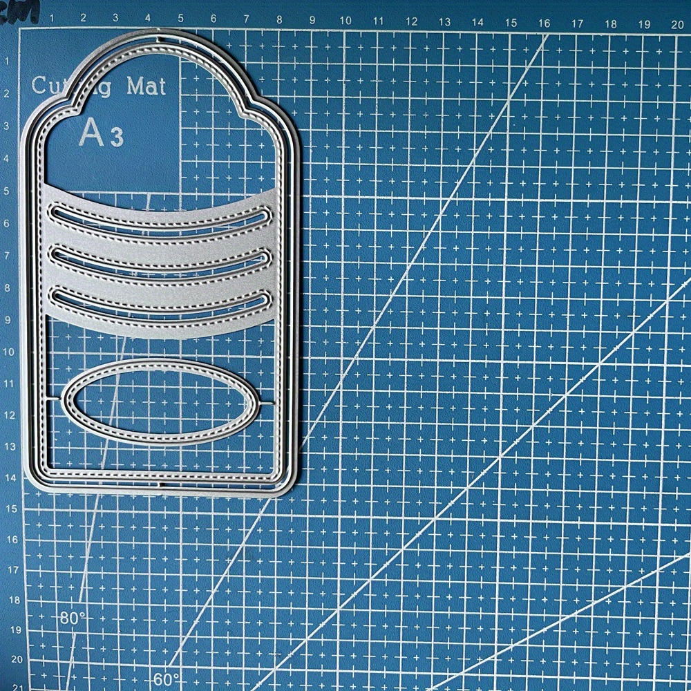 Set Of Metal Cutting Dies For Sewing Slot Pocket Labels