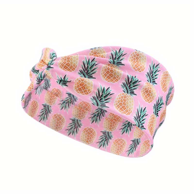Boho Women Print Cross Knotted Headband Elastic Head Wrap Bandana
