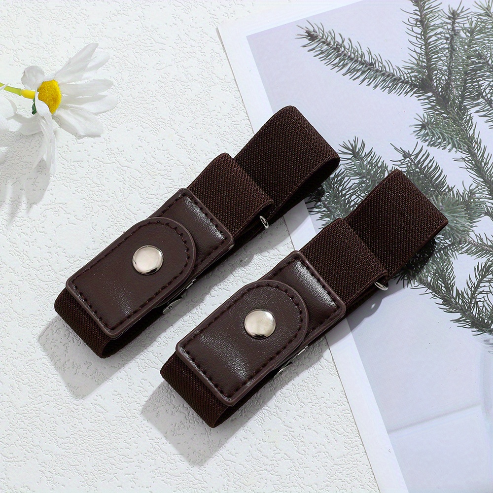 No Buckle Elastic Belt Stretch Adjustable Invisible Belt