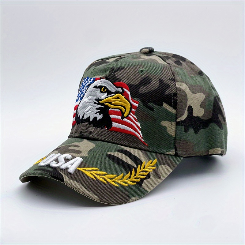 Usa Eagle Embroidered Baseball Tactical Camouflage - Temu