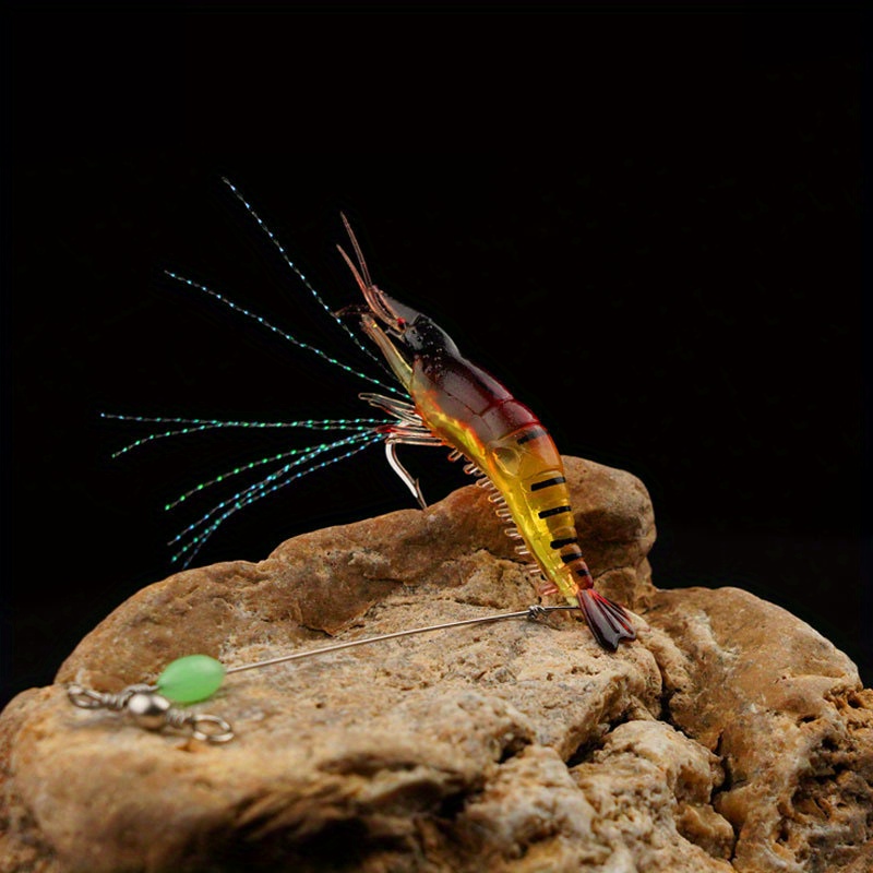 Luminous Shrimp Fishing Lure Bionic Prawn Bait Freshwater - Temu