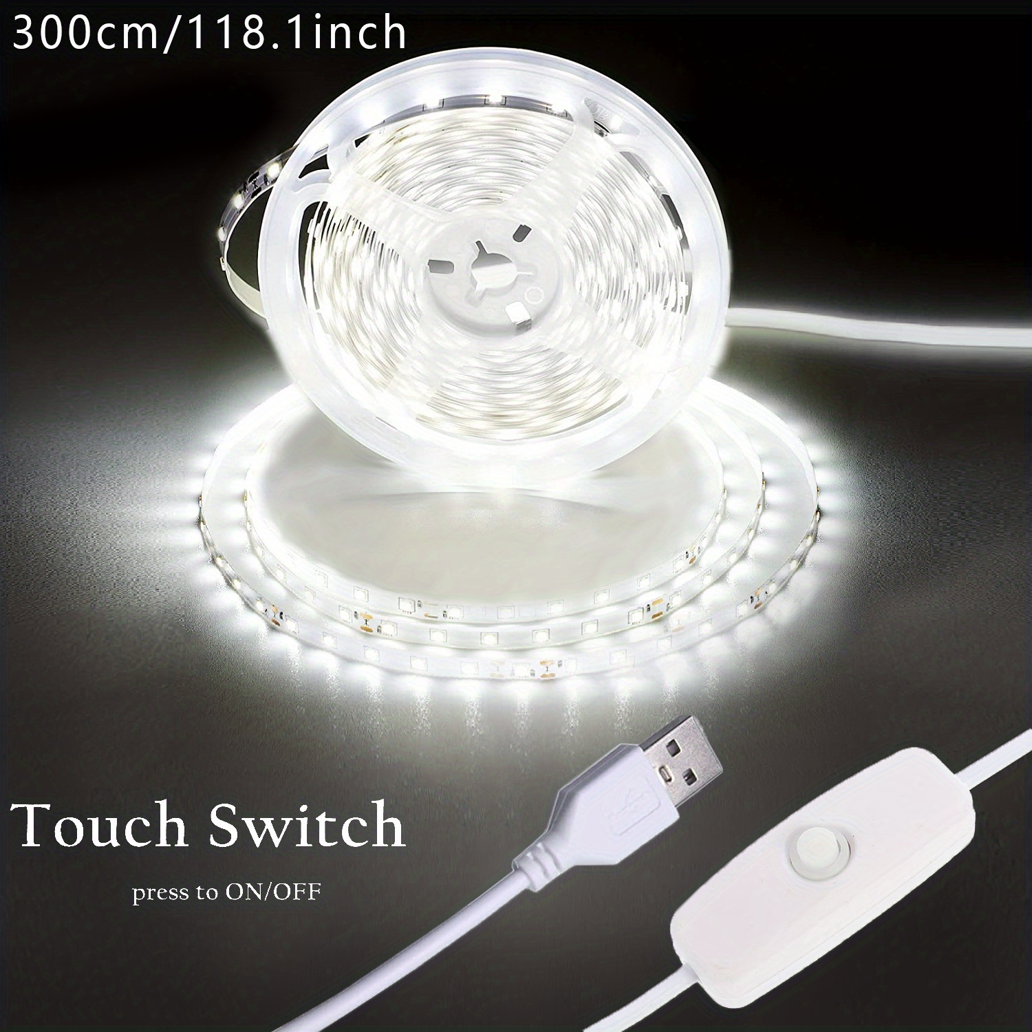5v Usb Hand Sweeping Switch Light With Led Backlight Led - Temu