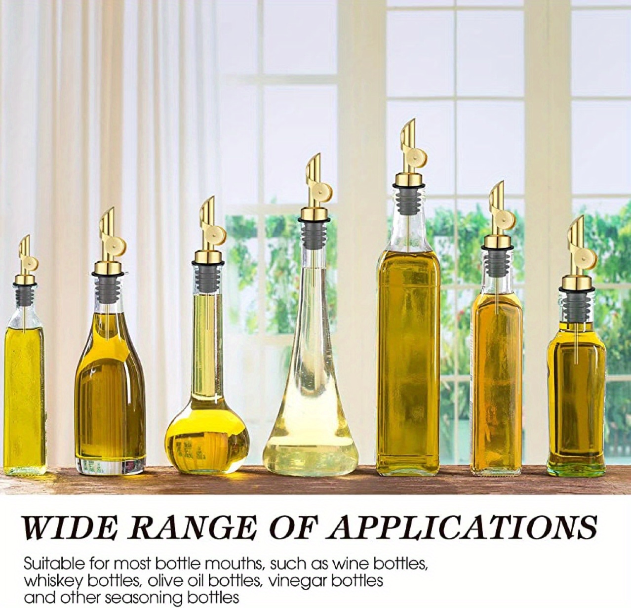 Stainless Steel Metal Self opening Wine Pourer Olive Oil Temu