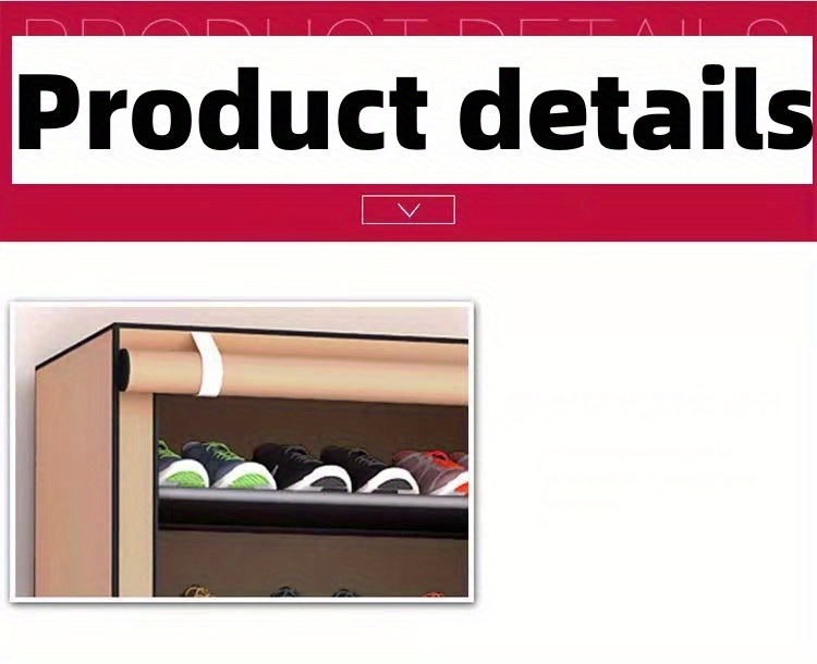 Dustproof 6 Layers Shoe Rack, Simple Multifunctional Assembly Shoe Rack,  Portable Shoe Cabinet, Easy To Install - Temu