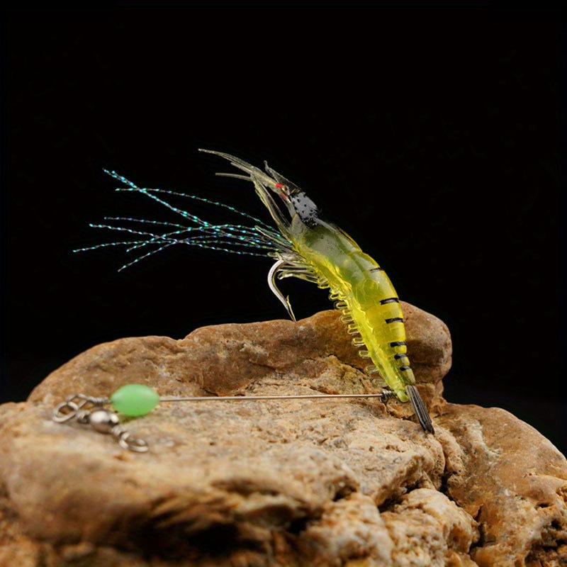 Luminous Shrimp Fishing Lure Bionic Prawn Bait Freshwater - Temu