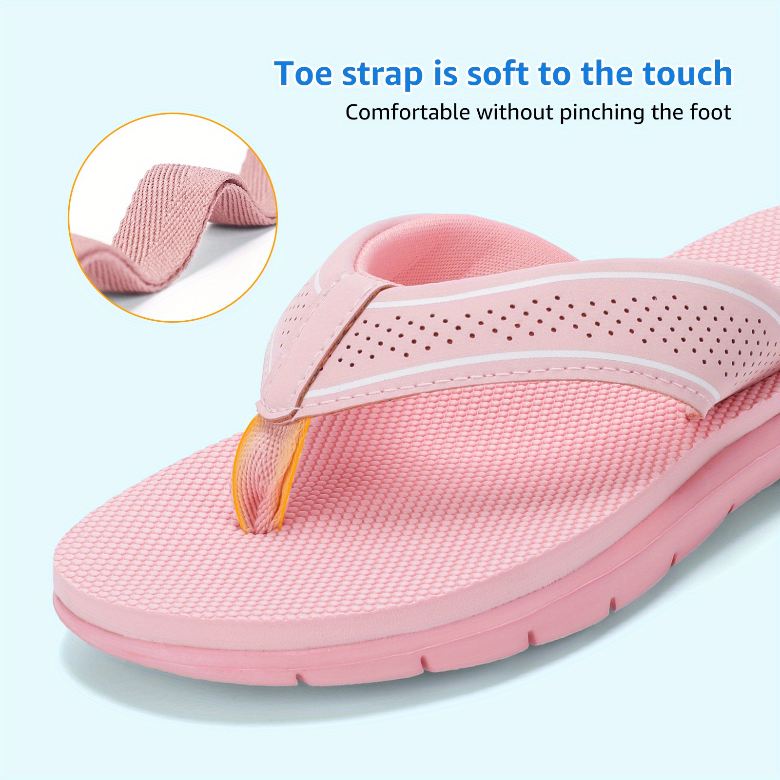 stq youngsterss flip flops non slip comfortable eva beach sandals with black strap ideal for summer activities Product details 13