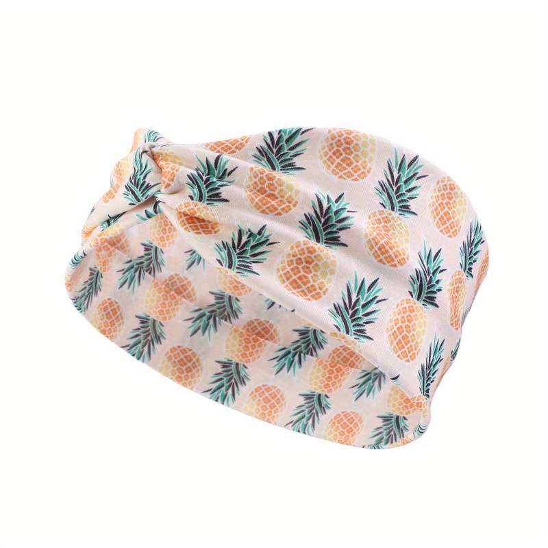 Boho Women Print Cross Knotted Headband Elastic Head Wrap Bandana