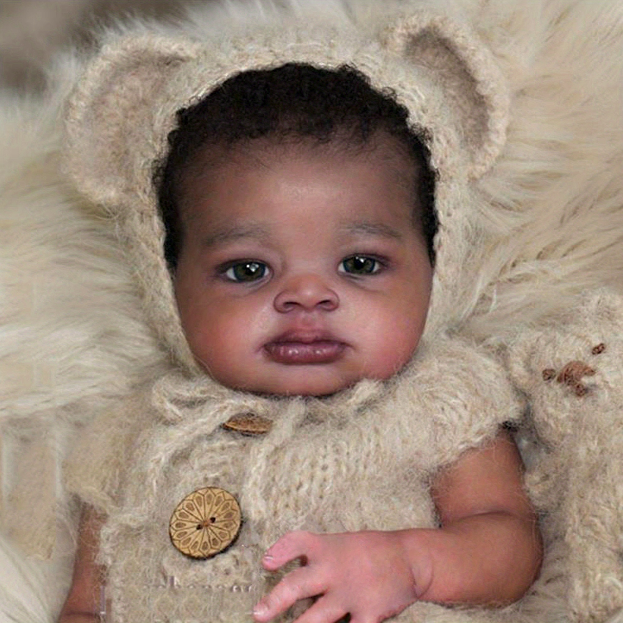 Dark Skin Lanny Reborn Doll Kits 3d Painted Unassembled Temu Australia