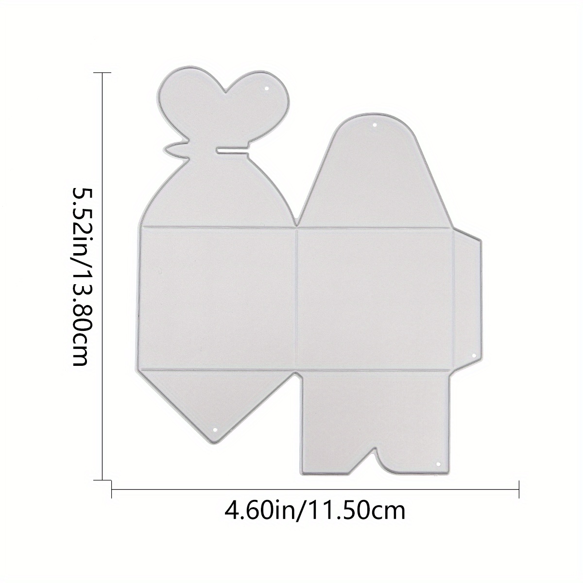 Gift Box Making Template Metal Cutting Dies For Diy Papercards Crafts