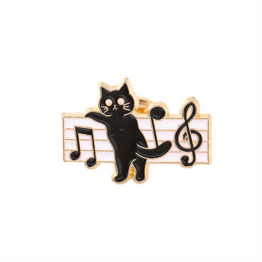 Piano chaton fille cadeaux bijoux de mode femmes chat broche vêtements  accessoire Style coréen broche