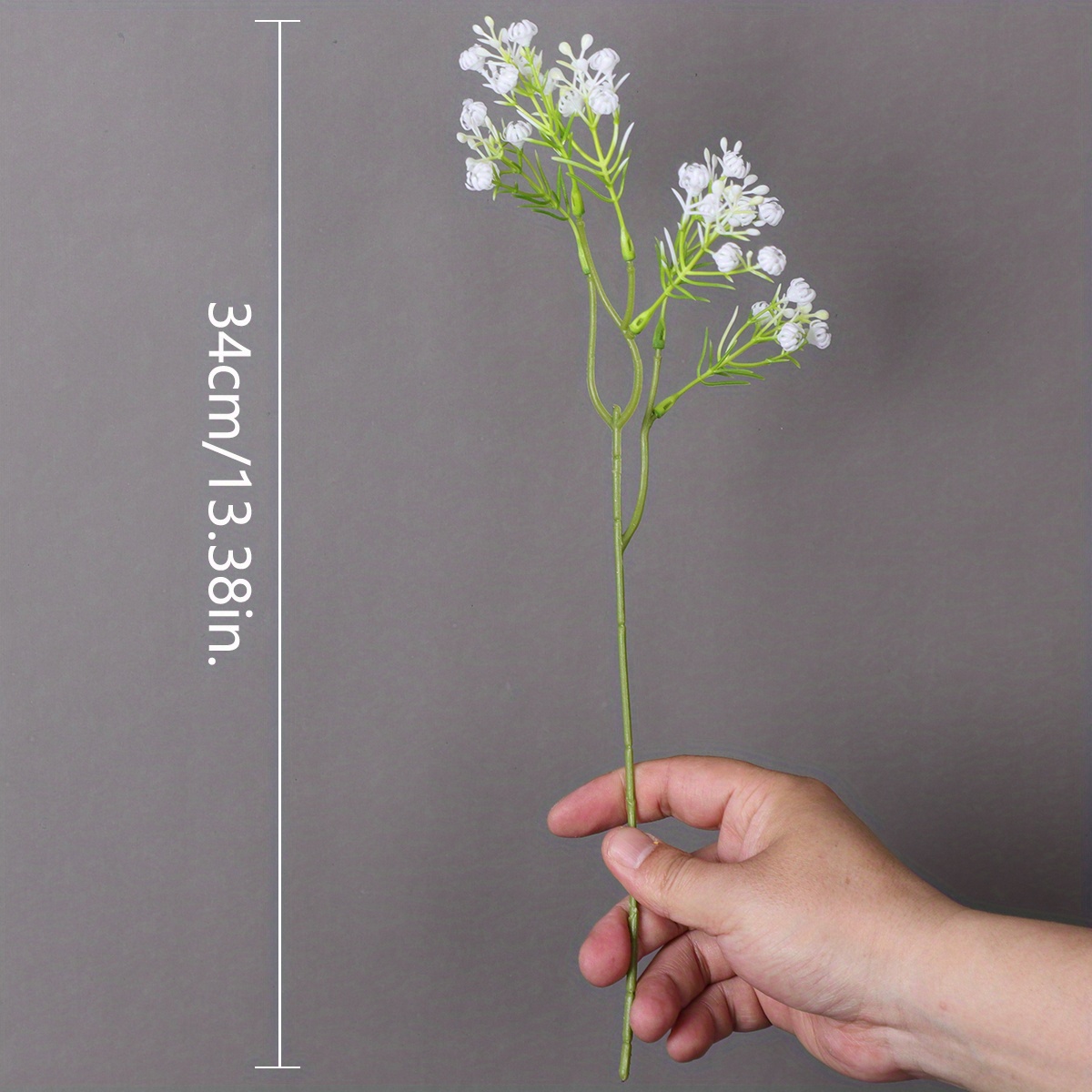 Artificial Baby Breath Flowers White Gypsophila Bouquets 18 pcs Real Touch  Flowers for Wedding Party Home Decoration
