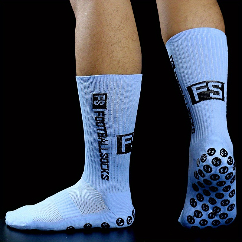 New Silicone Bottom Non slip Thick Padded Football Socks - Temu