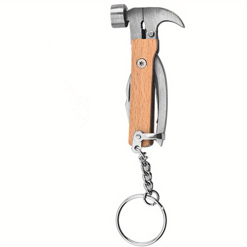 Punk Mini Tool Hacksaw Hand Ax Pliers Charm Shifter Keychain Kit